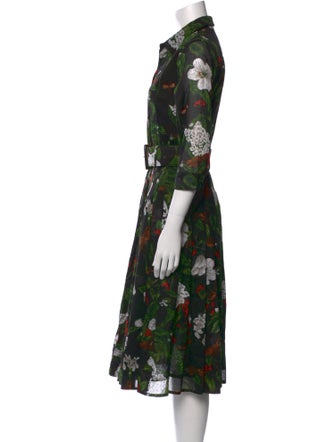 Samantha Sung Floral Print Knee-Length Dress