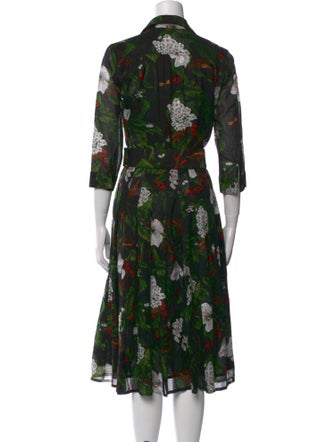 Samantha Sung Floral Print Knee-Length Dress