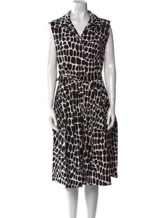 Samantha Sung Printed Midi Length Dress