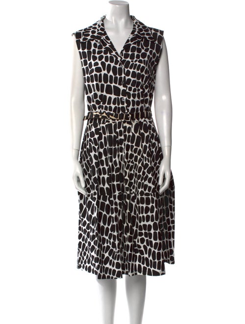 Samantha Sung Printed Midi Length Dress