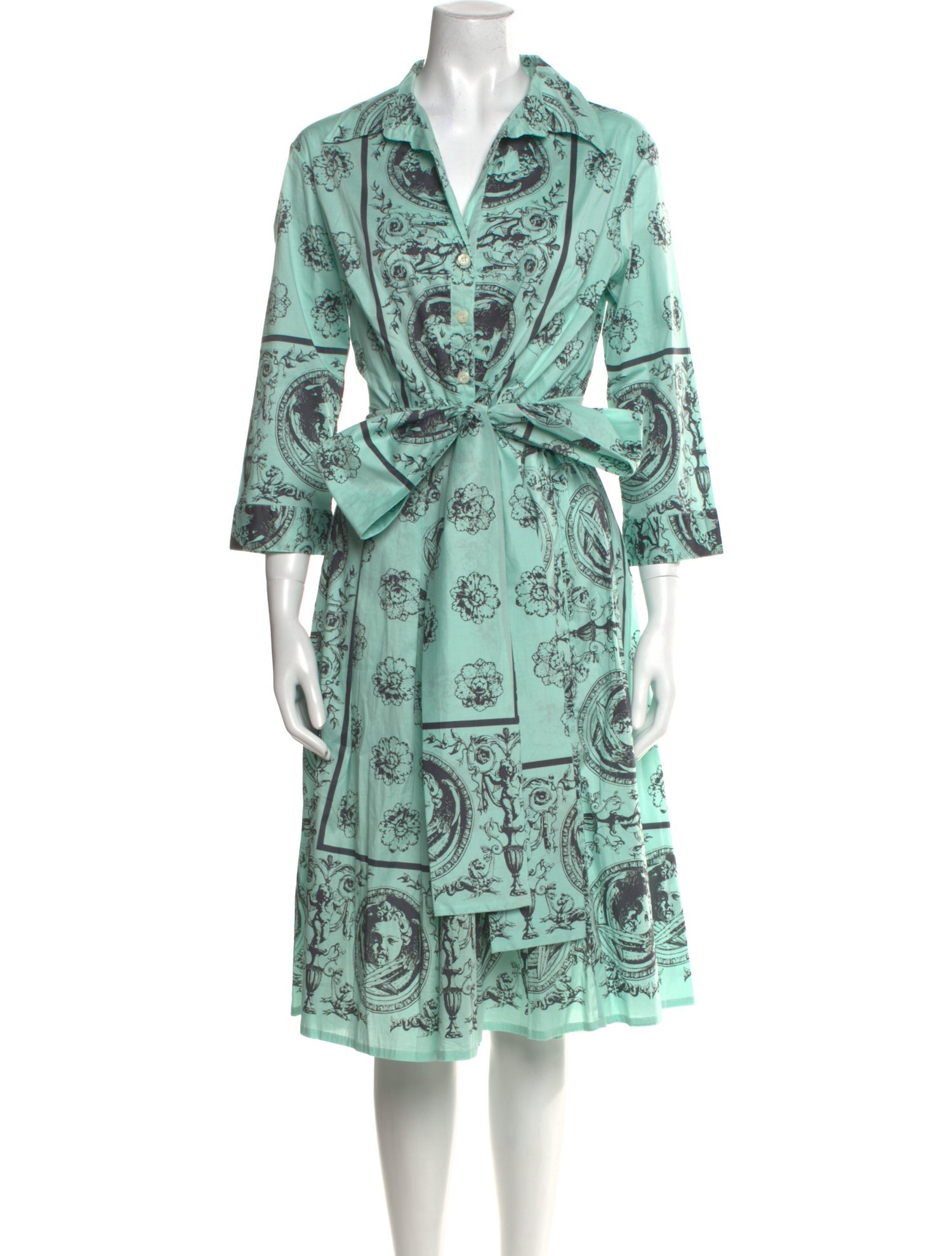 Samantha Sung Paisley Print Midi Length Dress