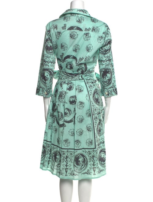 Samantha Sung Paisley Print Midi Length Dress