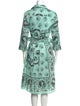 Samantha Sung Paisley Print Midi Length Dress