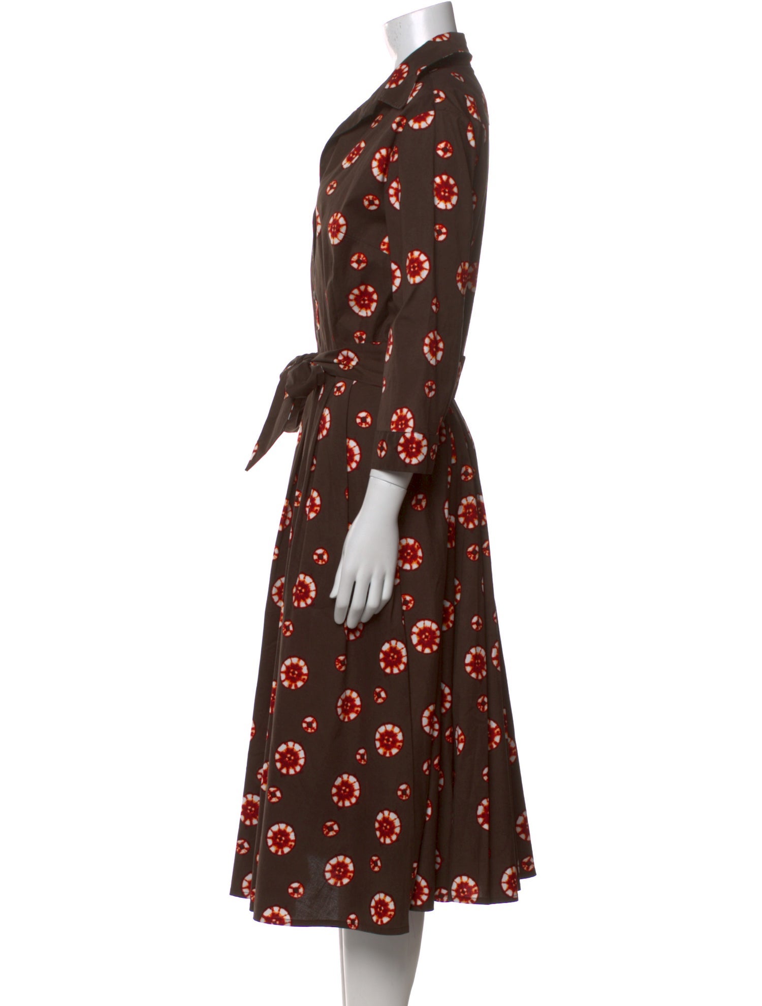 Samantha Sung Floral Print Midi Length Dress