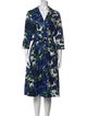 Samantha Sung Floral Print Midi Length Dress