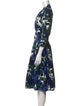 Samantha Sung Floral Print Midi Length Dress