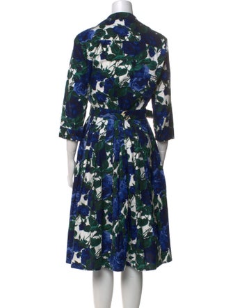Samantha Sung Floral Print Midi Length Dress