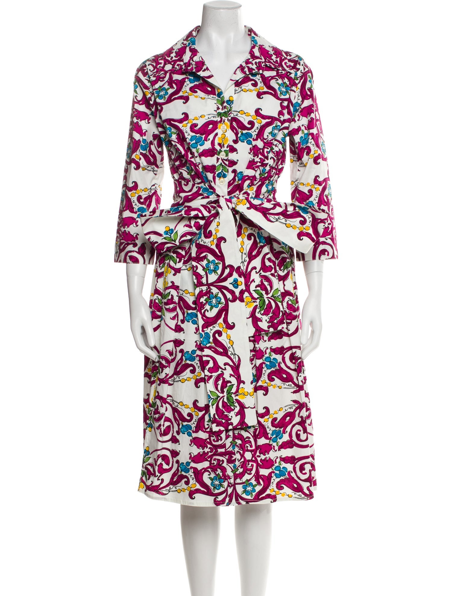 Samantha Sung Printed Midi Length Dress