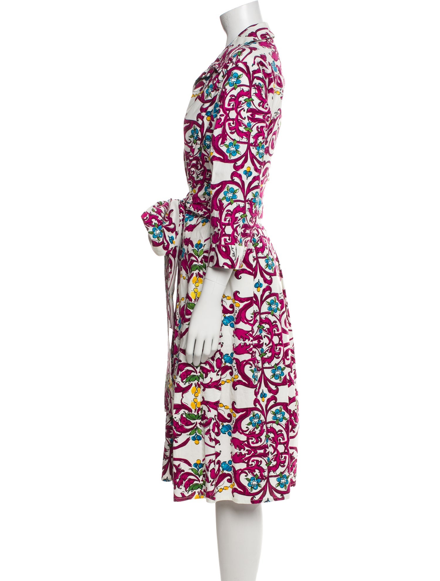 Samantha Sung Printed Midi Length Dress