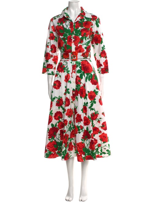 Samantha Sung Floral Print Long Dress