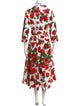 Samantha Sung Floral Print Long Dress