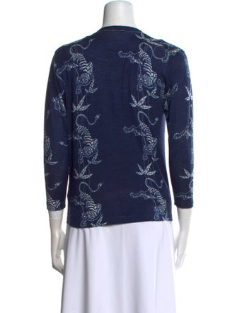 Samantha Sung Cashmere Printed Sweater