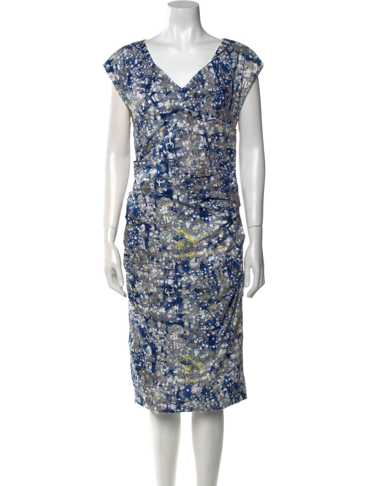 Samantha Sung Printed Knee-Length Dress