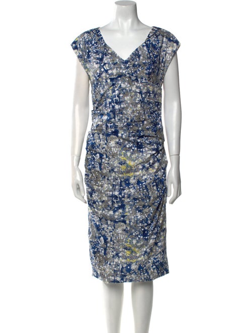 Samantha Sung Printed Knee-Length Dress