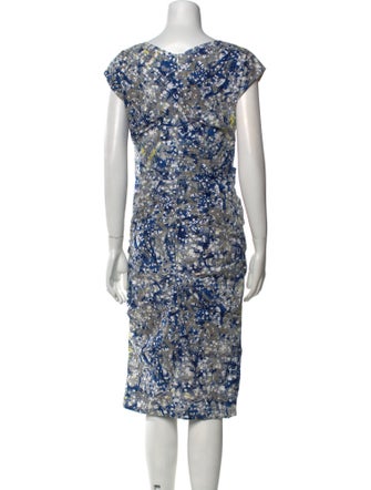 Samantha Sung Printed Knee-Length Dress