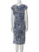 Samantha Sung Printed Knee-Length Dress