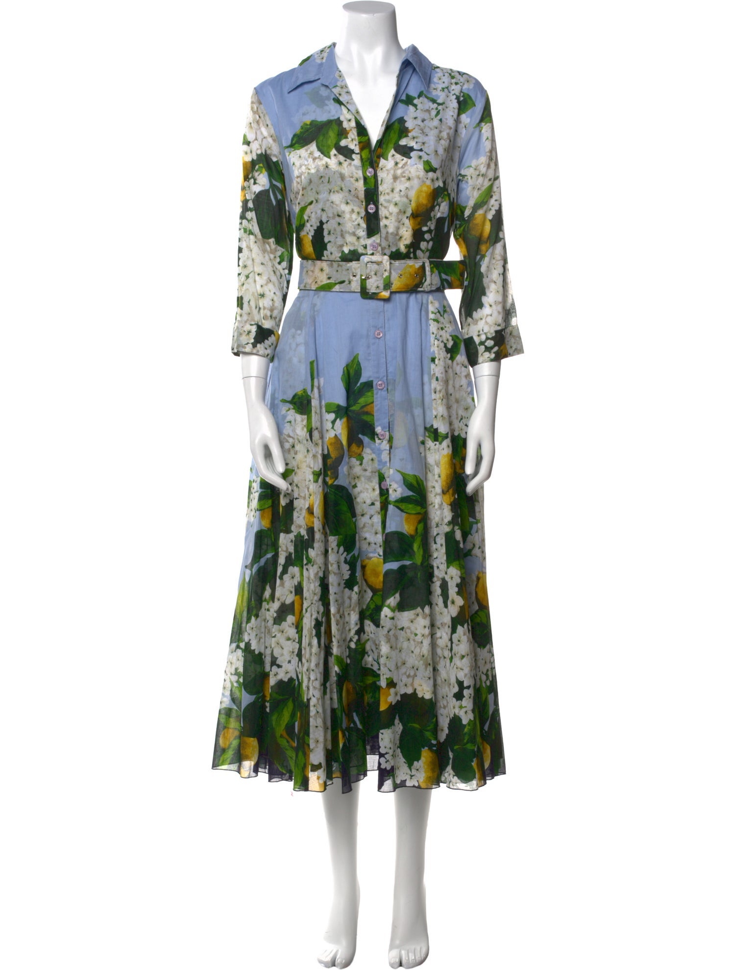 Samantha Sung Floral Print Long Dress w/ Tags