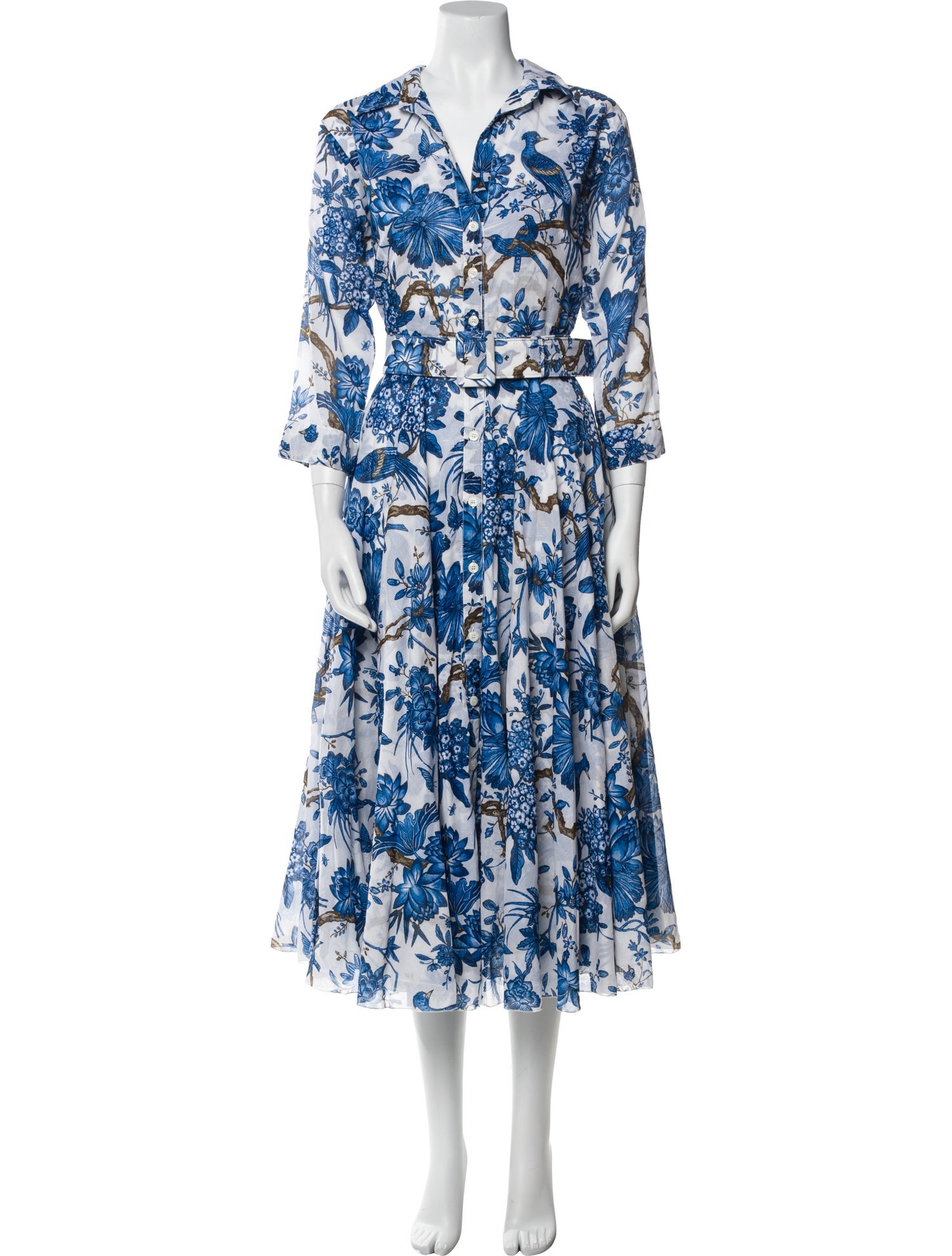 Samantha Sung Floral Print Long Dress w/ Tags
