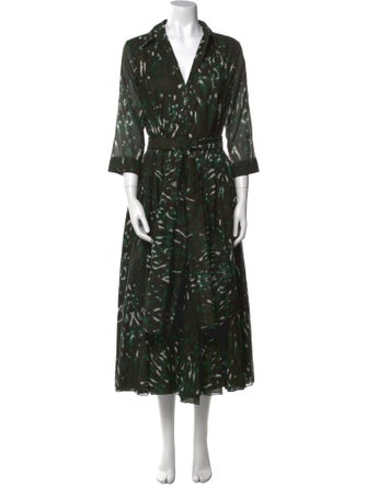 Samantha Sung Printed Long Dress