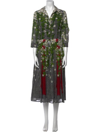 Samantha Sung Printed Midi Length Dress