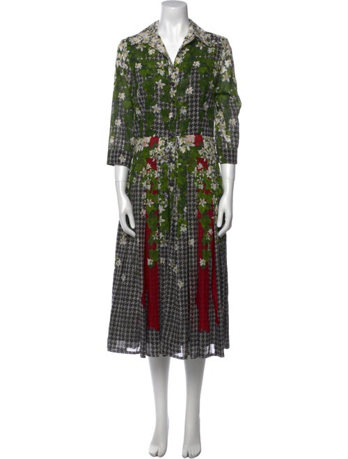 Samantha Sung Printed Midi Length Dress