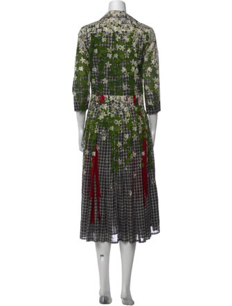 Samantha Sung Printed Midi Length Dress