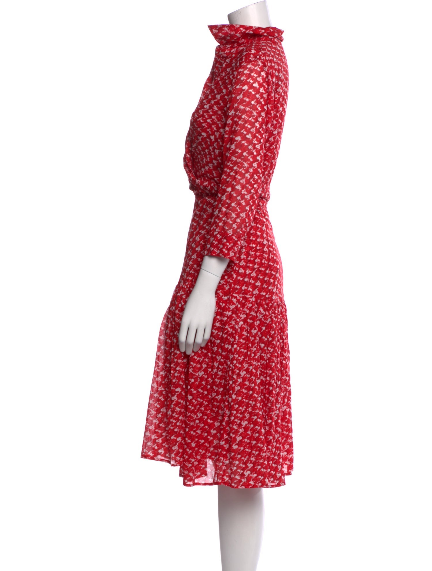 Samantha Sung Printed Knee-Length Dress