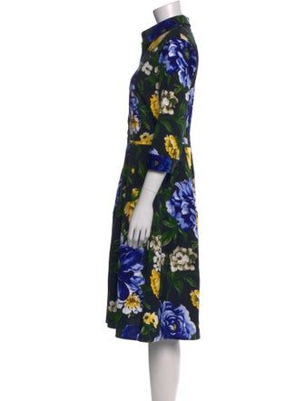 Samantha Sung Floral Print Knee-Length Dress