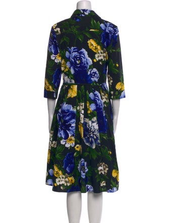 Samantha Sung Floral Print Knee-Length Dress