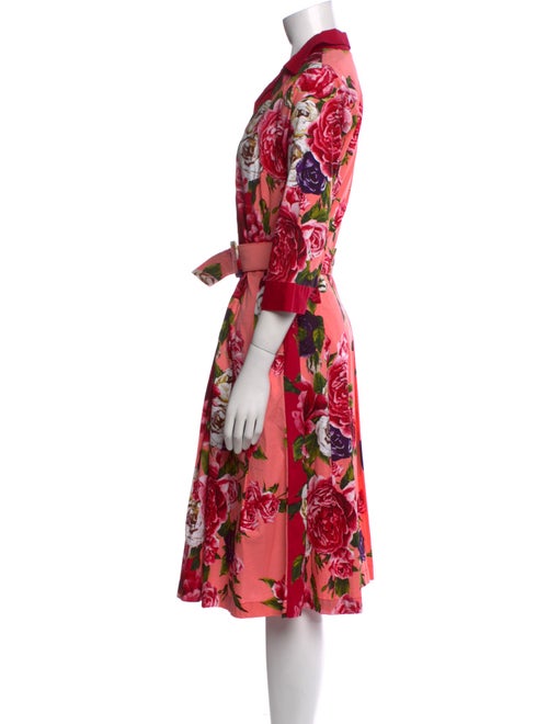 Samantha Sung Floral Print Midi Length Dress