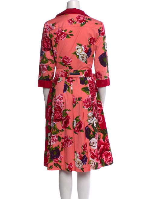 Samantha Sung Floral Print Midi Length Dress