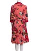 Samantha Sung Floral Print Midi Length Dress