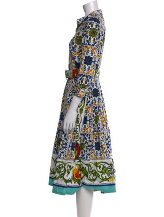 Samantha Sung Printed Midi Length Dress