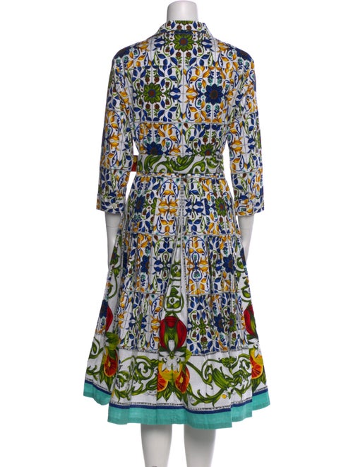 Samantha Sung Printed Midi Length Dress