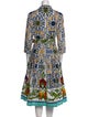 Samantha Sung Printed Midi Length Dress