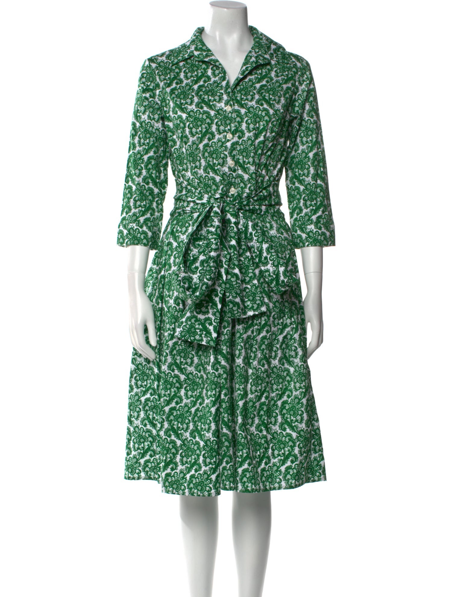 Samantha Sung Printed Midi Length Dress