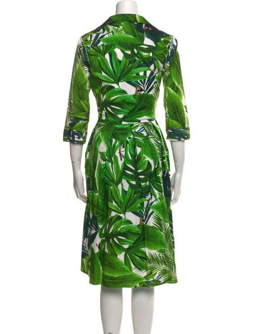 Samantha Sung Printed Midi Length Dress