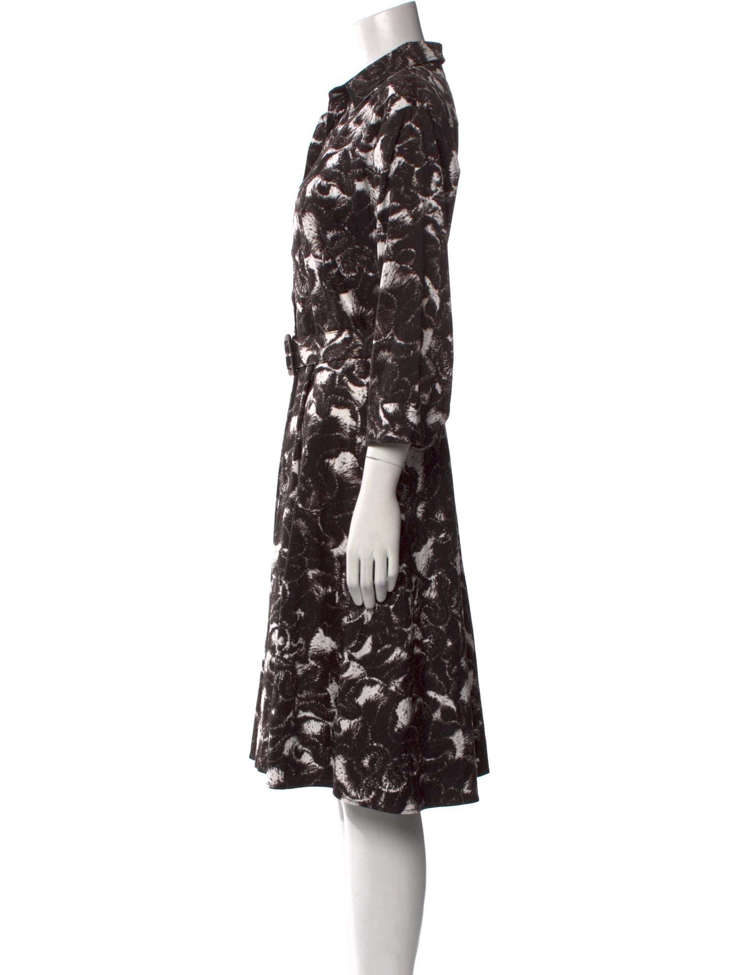 Samantha Sung Floral Print Midi Length Dress
