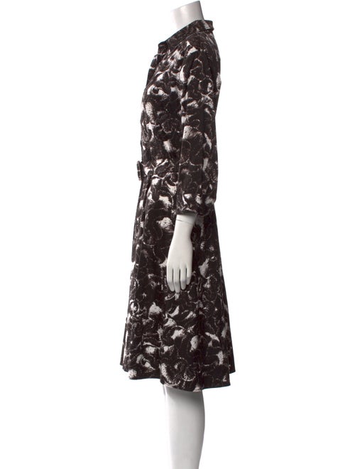 Samantha Sung Floral Print Midi Length Dress