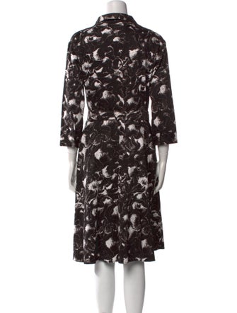 Samantha Sung Floral Print Midi Length Dress