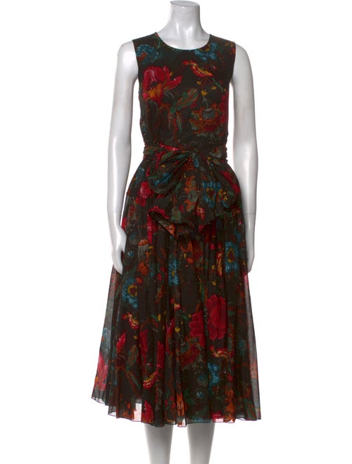 Samantha Sung Printed Midi Length Dress