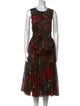 Samantha Sung Printed Midi Length Dress