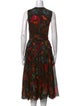Samantha Sung Printed Midi Length Dress