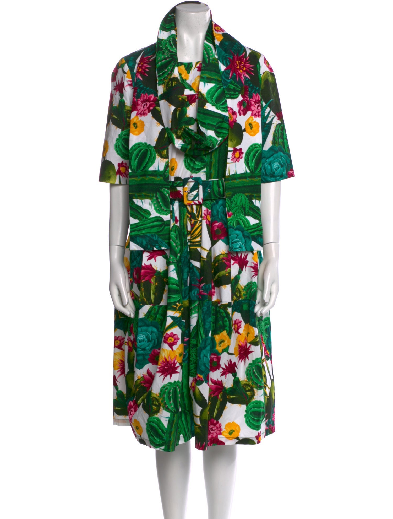 Samantha Sung Floral Print Midi Length Dress