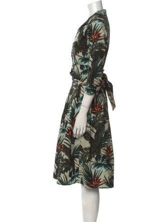 Samantha Sung Floral Print Knee-Length Dress