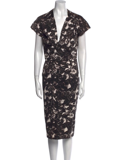 Samantha Sung Printed Midi Length Dress