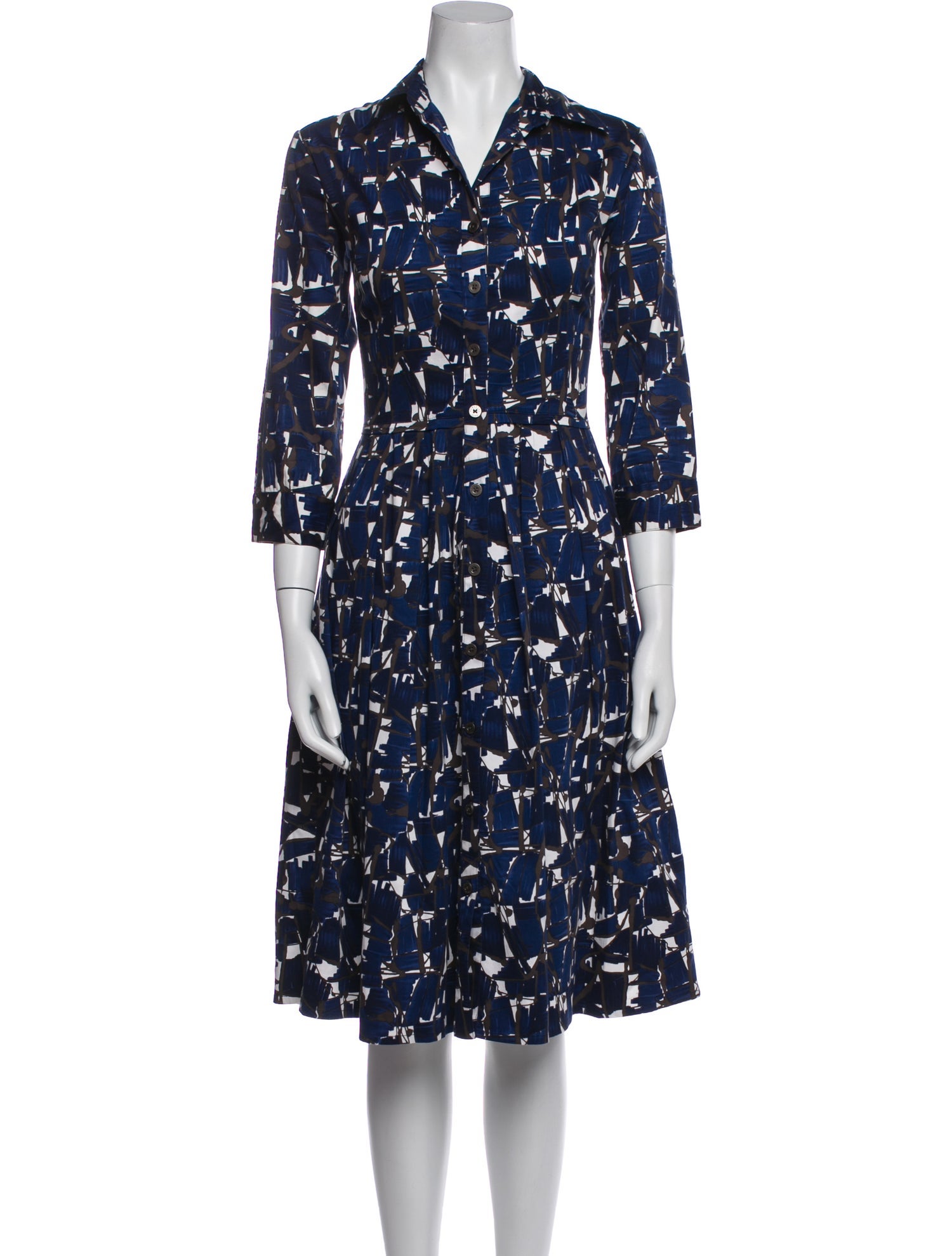 Samantha Sung Printed Midi Length Dress