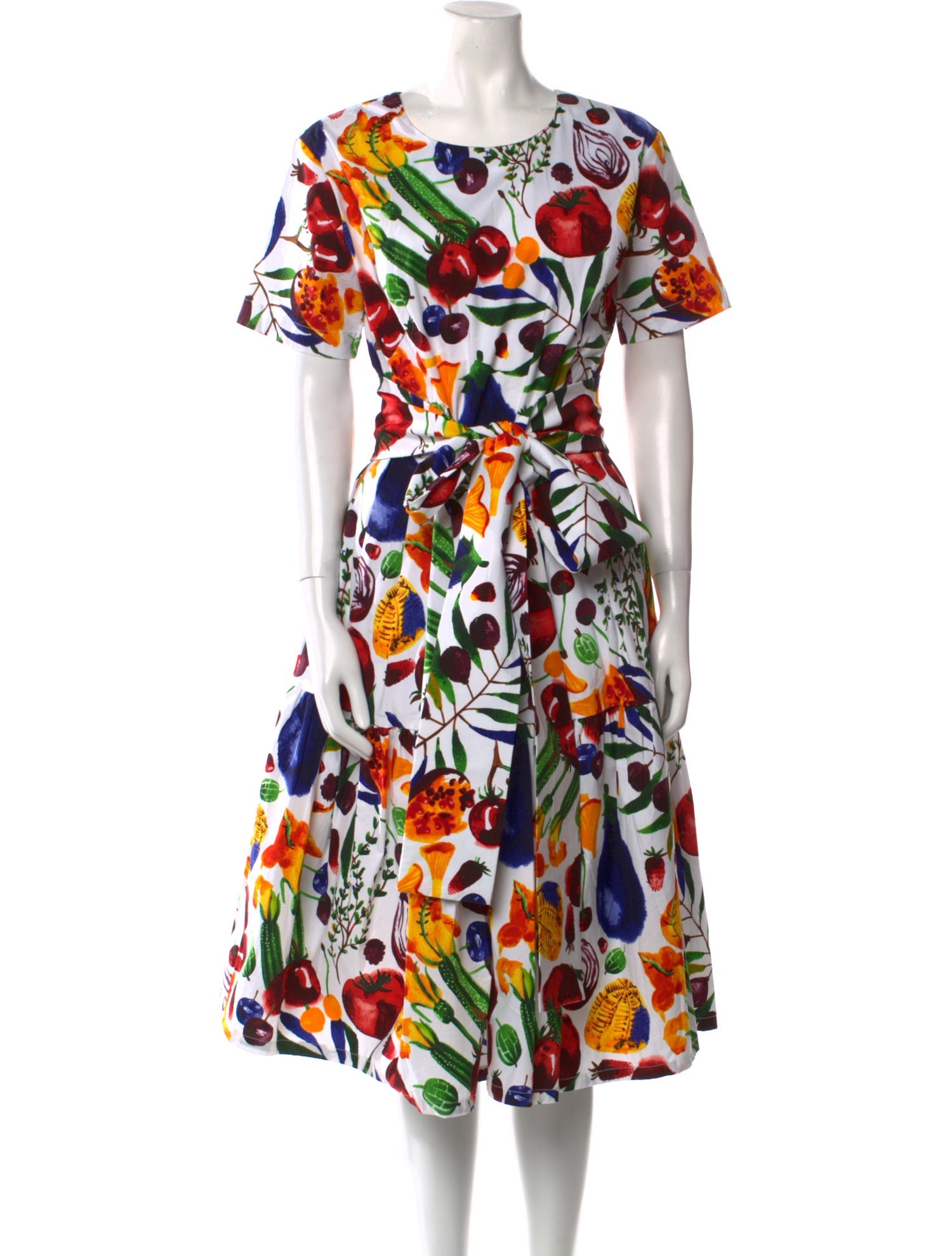 Samantha Sung Floral Print Midi Length Dress