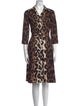 Samantha Sung Animal Print Knee-Length Dress