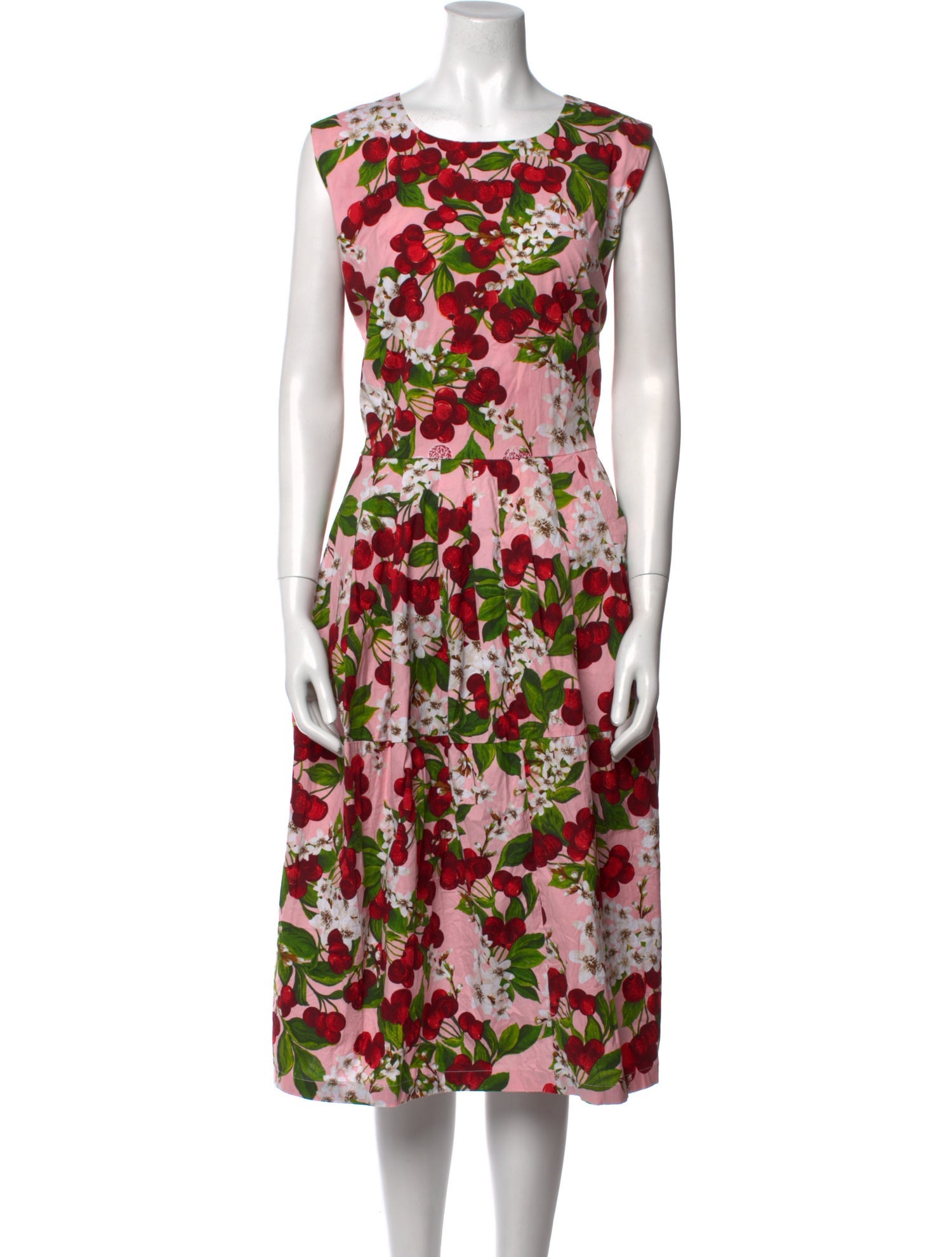 Samantha Sung Floral Print Midi Length Dress